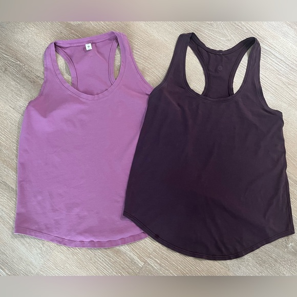 lululemon athletica Tops - Lululemon love tank wisteria/black currant racer back tanks women’s size 8